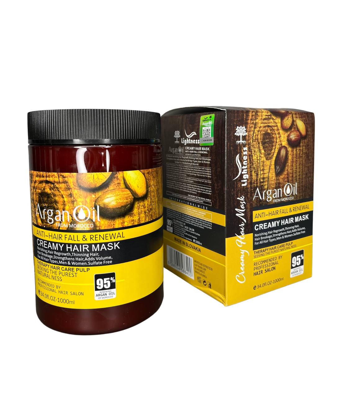 ماسک-مو-لایتنس-بدون-سولفات-مدل-argan-oil-حجم-1000-میلی-لیتر